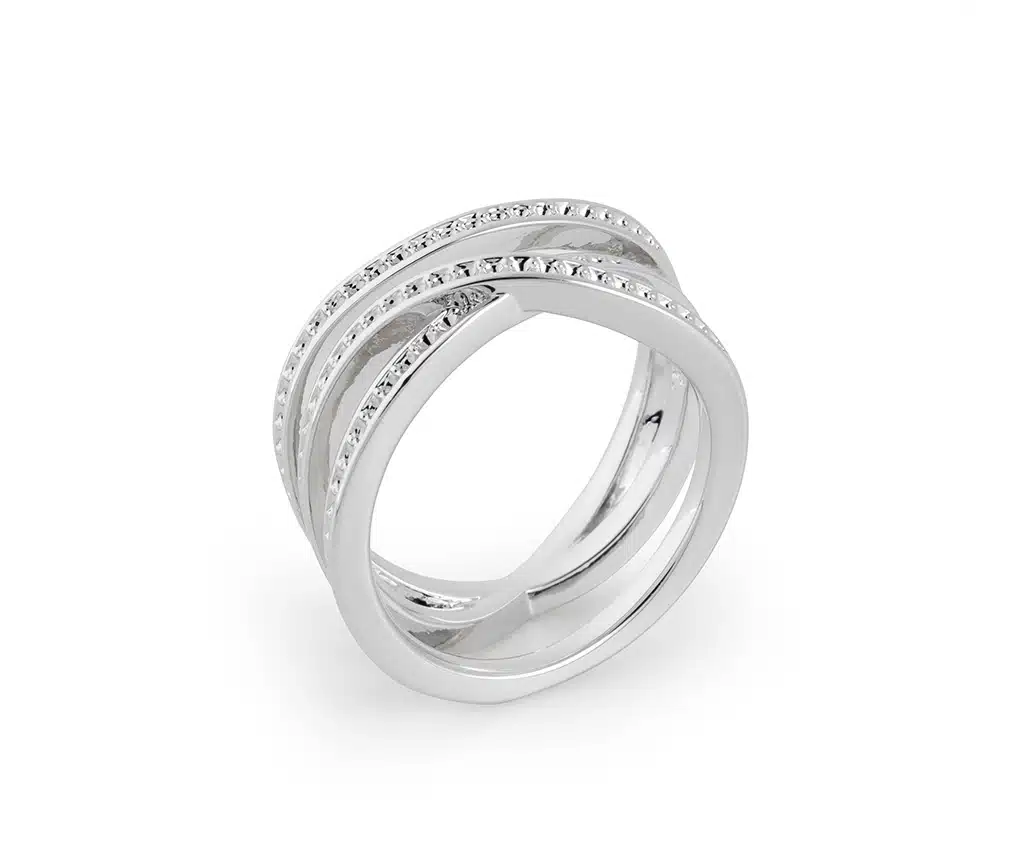 Edelmetall-Elektrolyte-Ring-Silber